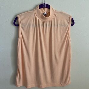 Simply Basic Peach Color Sleeveless Top Size XL